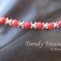 Boot Bling Boot Bracelet Artisan Red Gemstones Crystals Anklet Cowboy Cowgirl Jewelry