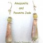 Amazonite Spears Earrings Artisan Handcrafted Original Trendy Treasures Jewelry