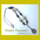 Tennis Racquet Pendant,Cord Necklace,Ceramic,Yellow,#TrendyTreasuresByRamona,