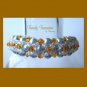 Light Blue Pearls & Crystals Woven Bracelet,Mother's Day Special,#TrendyTreasuresByRamona
