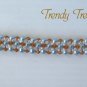 Light Blue Pearls & Crystals Woven Bracelet,Mother's Day Special,#TrendyTreasuresByRamona