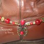 Red Vintage Style Boot Bling,Boot Bracelet & Earrings #TrendyTreasuresByRamona