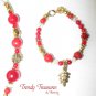 Red Vintage Style Boot Bling,Boot Bracelet & Earrings #TrendyTreasuresByRamona