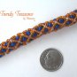 Blue & Orange Denver Broncos Woven Bracelet,Pearls,Crystals,#TrendyTreasuresByRamona