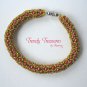 Hot Pink Crystal Pearl Woven Bracelet,Pearls,Crystals,#TrendyTreasuresByRamona