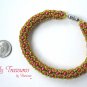 Hot Pink Crystal Pearl Woven Bracelet,Pearls,Crystals,#TrendyTreasuresByRamona