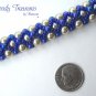 White Pearls & Blue Pearls Woven Bracelet, Special Price,#TrendyTreasuresByRamona