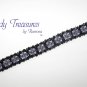 Black & Purple Crystals Woven Bracelet, Special Price,#TrendyTreasuresByRamona