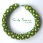 Baylor Bears, Packers Spirit Bracelet,Yellow & Green Woven,#TrendyTreasuresByRamona