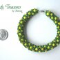 Baylor Bears, Packers Spirit Bracelet,Yellow & Green Woven,#TrendyTreasuresByRamona