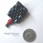 Iridescent Navy, Skull Charm, Dreadlock Sleeve, Dread Bead, Stock 556 #TrendyTreasuresByRamona