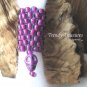 Bright Purple, Dreadlock Sleeve, Dread Bead, Skull Charm Dangle, Stock 554 #TrendyTreasuresByRamona