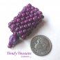 Bright Purple, Dreadlock Sleeve, Dread Bead, Skull Charm Dangle, Stock 554 #TrendyTreasuresByRamona