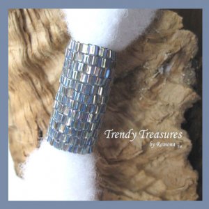 Iridescent Purple & Silver, Dreadlock Sleeve, Dread Bead, #TrendyTreasuresByRamona
