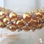 Gold Pearl & Purple Crystal Woven Bracelet,Price Reduced,#TrendyTreasuresByRamona