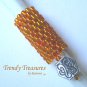 Bright Orange, Dreadlock Sleeve, Dread Bead, Charm Dangle, Stock 555 #TrendyTreasuresByRamona