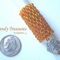 Bright Orange, Dreadlock Sleeve, Dread Bead, Charm Dangle, Stock 555 #TrendyTreasuresByRamona