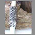 Slate Gray, Dreadlock Bead, Dread Sleeve, Butterfly Charm, Stock 549 #TrendyTreasuresByRamona