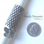 Slate Gray, Dreadlock Bead, Dread Sleeve, Butterfly Charm, Stock 549 #TrendyTreasuresByRamona
