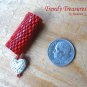 Bright Red, Dreadlock Bead, Dread Sleeve, Heart Charm, Stock 547 #TrendyTreasuresByRamona