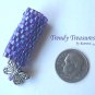 Iridescent Purple, Dreadlock Bead, Dread Sleeve, Butterfly Charm, Stock 544 #TrendyTreasuresByRamona
