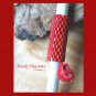 Bright Red, Dreadlock Bead, Dread Sleeve, Skull Charm, Stock 543 #TrendyTreasuresByRamona