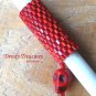 Bright Red, Dreadlock Bead, Dread Sleeve, Skull Charm, Stock 543 #TrendyTreasuresByRamona