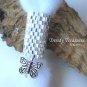 Sparkling Silver, Dreadlock Bead, Dread Sleeve, Butterfly Charm, Stock 541 #TrendyTreasuresByRamona