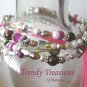 Eclectic Crystals, Pearls, Chains, Ribbons Bracelets, One-of-a-Kind,#TrendyTreasuresByRamona