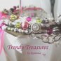Eclectic Crystals, Pearls, Chains, Ribbons Bracelets, One-of-a-Kind,#TrendyTreasuresByRamona