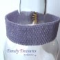 Pale Purple Iridescent Glass Woven Bracelet,Original Design,#TrendyTreasuresByRamona