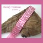 Hot Pink Iridescent Glass Woven Bracelet,Original Design,#TrendyTreasuresByRamona