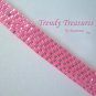 Hot Pink Iridescent Glass Woven Bracelet,Original Design,#TrendyTreasuresByRamona