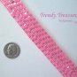 Hot Pink Iridescent Glass Woven Bracelet,Original Design,#TrendyTreasuresByRamona
