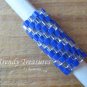 Bright Blue, Silver Spiral, Dreadlock Sleeve, Dread Bead, #TrendyTreasuresByRamona