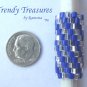 Bright Blue, Silver Spiral, Dreadlock Sleeve, Dread Bead, #TrendyTreasuresByRamona
