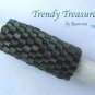 Red-lined Dark Green, Dreadlock Sleeve, Dread Bead, #TrendyTreasuresByRamona