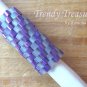 Iridescent Purple Dull Gray Spiral, Dreadlock Sleeve, Dread Bead, #TrendyTreasuresByRamona