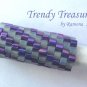 Iridescent Purple Dull Gray Spiral, Dreadlock Sleeve, Dread Bead, #TrendyTreasuresByRamona