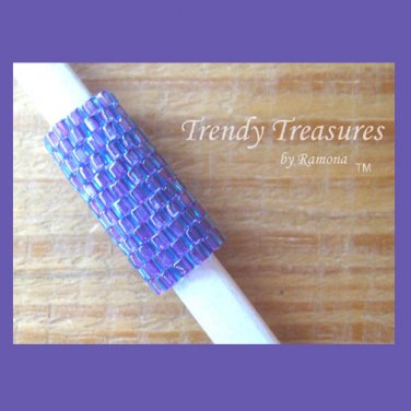 Iridescent Purple, Dreadlock Sleeve, Dread Bead