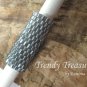 Silver-Lined Gray, Dreadlock Sleeve, Dread Bead, Braid Bead,#TrendyTreasuresByRamona