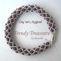 Gig 'em, Aggies! Maroon & White Woven Bracelet,#TrendyTreasuresByRamona
