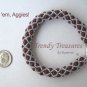 Gig 'em, Aggies! Maroon & White Woven Bracelet,#TrendyTreasuresByRamona