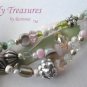 Eclectic Pearls, Crystals, Chains, Ribbons Bracelets, One-of-a-Kind,#TrendyTreasuresByRamona