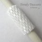 Bright White, Dreadlock Sleeve, Dread Bead, Braid Bead,#TrendyTreasuresByRamona