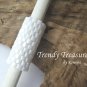 Bright White, Dreadlock Sleeve, Dread Bead, Braid Bead,#TrendyTreasuresByRamona