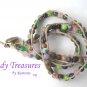 Colorful Variety Gemstone & Hemp Wrap Bracelet, Pop Style, #TrendyTreasuresByRamona