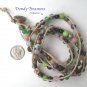 Colorful Variety Gemstone & Hemp Wrap Bracelet, Pop Style, #TrendyTreasuresByRamona