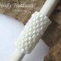Ecru White, Dreadlock Sleeve, Dread Bead, Braid Bead,#TrendyTreasuresByRamona