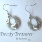 Winged Heart Earrings, Flying Heart,Tibet silver charms, #TrendyTreasuresByRamona,